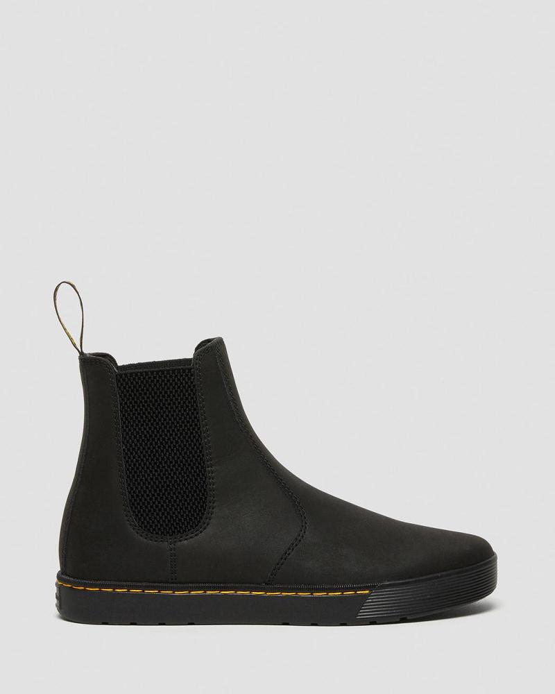 Men's Dr Martens Tempesta Men's Leather Casual Chelsea Boots Black | AU 496AHK